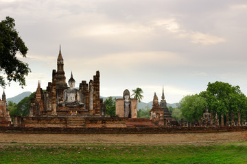 Fototapeta na wymiar Old Buddhist places in Thailand