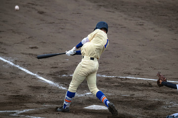 高校野球試合風景