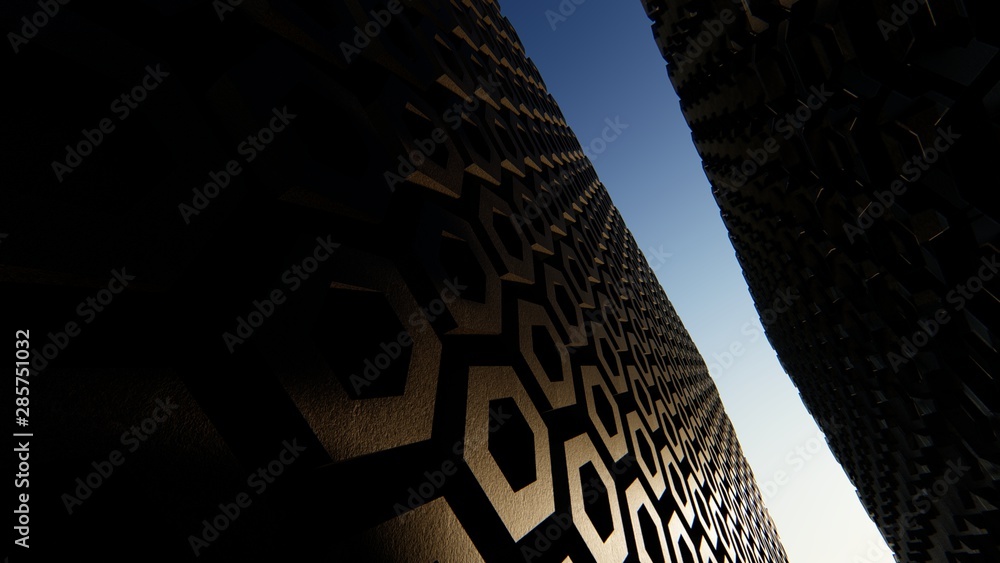 Sticker abstrack background 3d model rendering