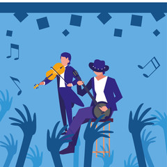 people musicians concert event design