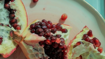 berries of red pomegranate