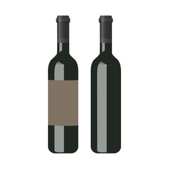 Bottle of wine dark