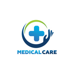 Medical Care Logo Template Design Vector, Emblem, Design Concept, Creative Symbol, Icon