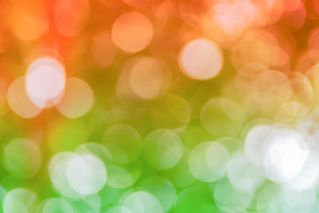 Obraz premium green bokeh natural color abstract blurred background Warm leaf of tree and bright summer sunlight