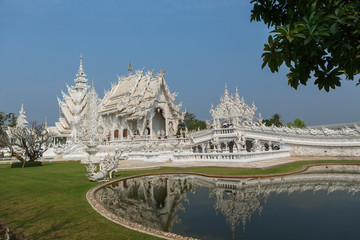Chiang Rai,Thailand - the unique Buddhism Temple's building in Chiang Mai,Thailand named " Wat Rong Khun".