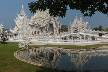 Chiang Rai,Thailand - the unique Buddhism Temple's building in Chiang Mai,Thailand named " Wat Rong Khun".