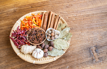 A spicy Chinese cooking spice used in a Chinese dish