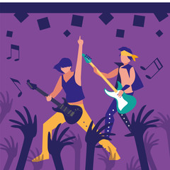 people musicians concert event design