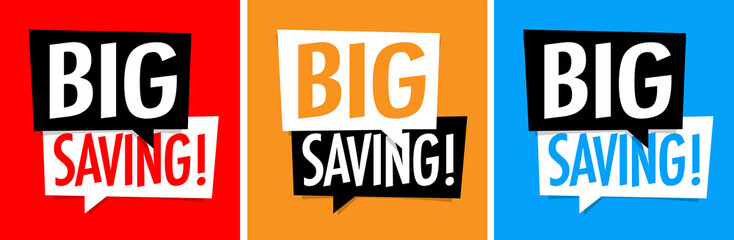Naklejka premium Big saving