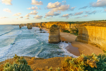 twelve apostles at sunset,great ocean road at port campbell, australia 66