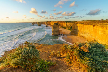 twelve apostles at sunset,great ocean road at port campbell, australia 88