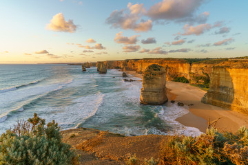 twelve apostles at sunset,great ocean road at port campbell, australia 103