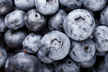 ripe blueberries as background