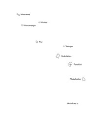 Vector isolated illustration of simplified map of Tuvalu with names of the islands. Black line silhouettes