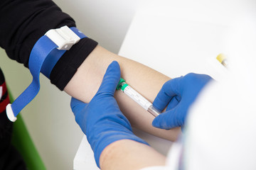 blood sampling from a vein