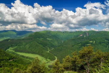 Plakat View from hill Zniev, Slovakia