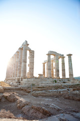Poseidon temple at Athens Greece