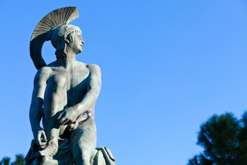 Theseus statue at Athens Greece