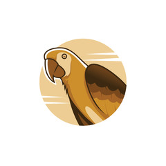 parrot logo vector