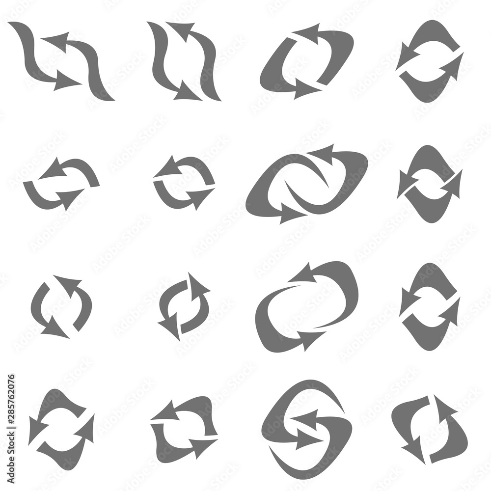 Aufkleber concept arrows for web design and mobile apps. interface. abstract arrow icon. set of vector flat ar