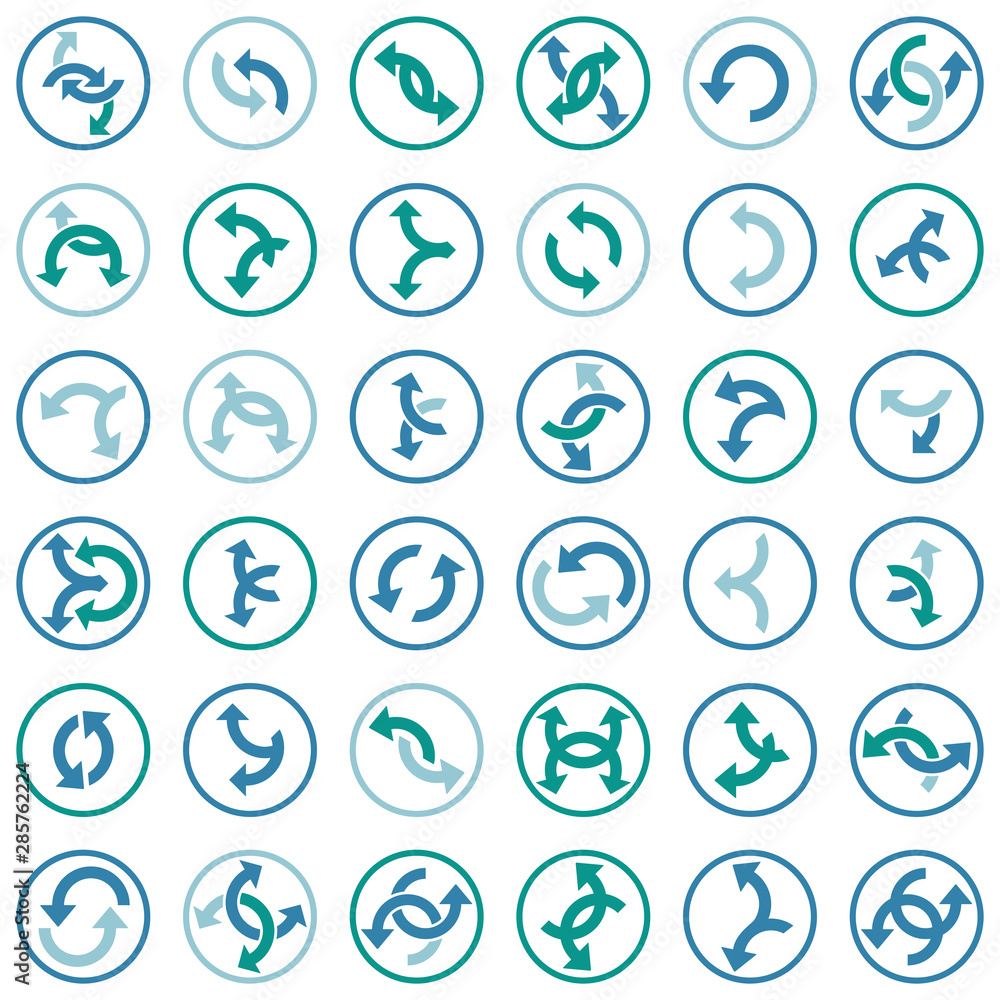 Poster concept arrows for web design and mobile apps. interface. abstract arrow icon. set of vector flat ar