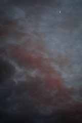 dramatic sky with clouds