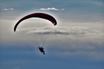 Paraglider in the Sky