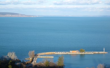 Balaton lake pier