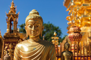Wat Phra That Doi Suthep, the temple in Chiang Mai, Popular historical temple in Thailand.