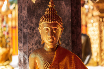 Wat Phra That Doi Suthep, the temple in Chiang Mai, Popular historical temple in Thailand.