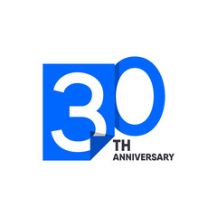 30 th Anniversary Celebration Your Company Vector Template Design Illustration