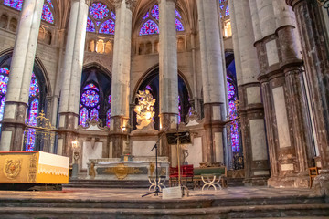 Beauvais. Intérieur de la cathédrale Saint-Pierre. Oise. Picardie. Hauts-de-France	