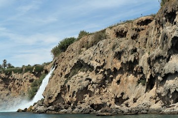 Waterfall in mountains