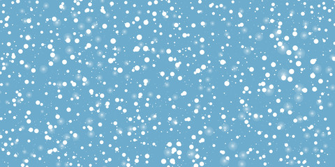 Snow Background. Winter sky. Vector.