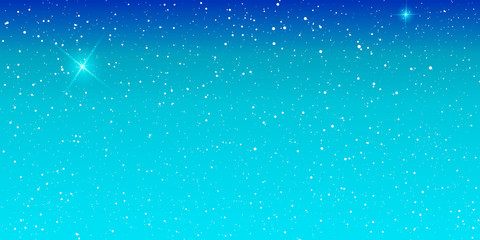 Snow Background. Winter sky. Vector.