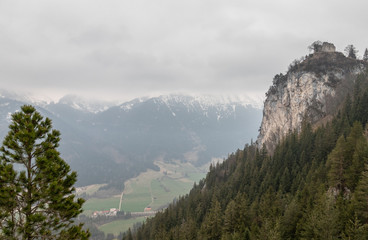 The ruins von Falckenstein Castle in Germany