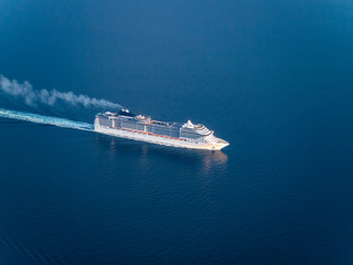 Huge cruise ship going on Marmara sea
