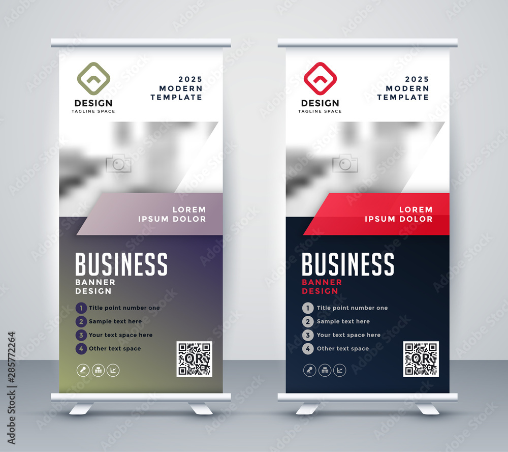 Canvas Prints abstract rollup banner standee for business presentation