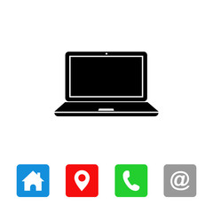 laptop icon symbol vector, laptop sign vector