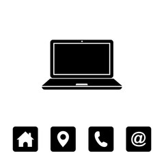 laptop icon symbol vector, laptop sign vector