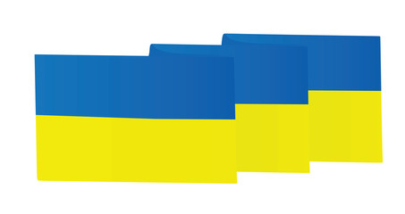 Ukraine national flag. vector illustration