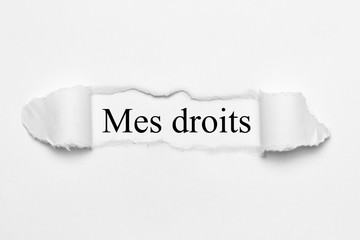 Mes droits