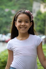 A Smiling Minority Girl