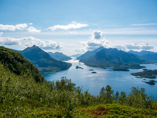 The landscape of the Lofoten islands