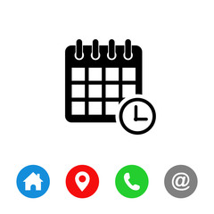 Celendar Icon Vector. symbol for web site Computer and mobile vector.