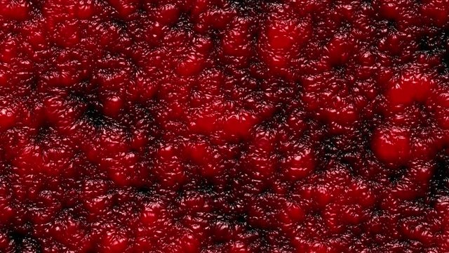 Boiling Slimy Red Blood like Substance Seamless Looping Motion Background