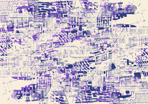 Hand Drawn Abstract Background. Vector Illustration