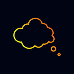 Cloud icon, web element design