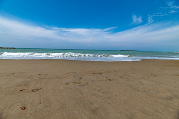 日本海の砂浜