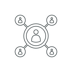 affiliate marketing web vector icon